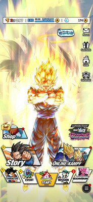 Dragon Ball Legends Account mit seltenen Charakteren, Android/iOS