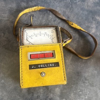 Vintage Elektronik MEG-OHM Messgerät von Edgcumbe Peebles - J Collins beschriftet 