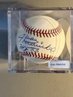 Juan Marichal Signed Baseball with Inscription and Display Case