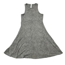 Athleta Women's Sleeveless Midi Dress Size S Gray Abstract Print Modals Spandex