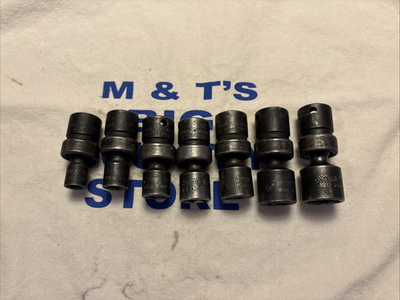 #ad Snap on Tools USA 3 8quot; Drive 7pc SAE 6pt Shallow Impact Swivel Socket Set 207IPF $234.00