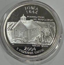 Iowa 1846 Statehood Quarter 1 troy oz .999 Silver Round! 72.99 per troy oz