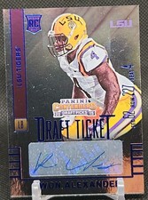2015 Contenders Draft Ticket Kwon Alexander Blue Foil Rookie Auto SP Card #250. rookie card picture