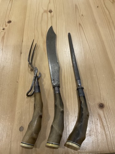 Vintage Dinner Carving Knife Set Made In Sheffield England