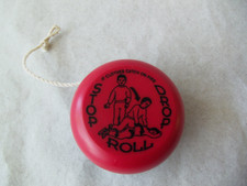 Vtg Fire Safety Stop Drop  Roll YO YO  RED  BLUE 