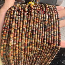 2x4mm High Quality Natural Picasso Heishi Disc Spacer Beads for Jewelry Making