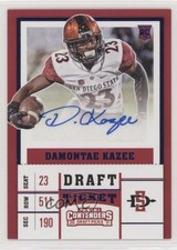 2017 Panini Contenders Draft Picks Ticket Blue Foil Damontae Kazee #273 Auto 0f8