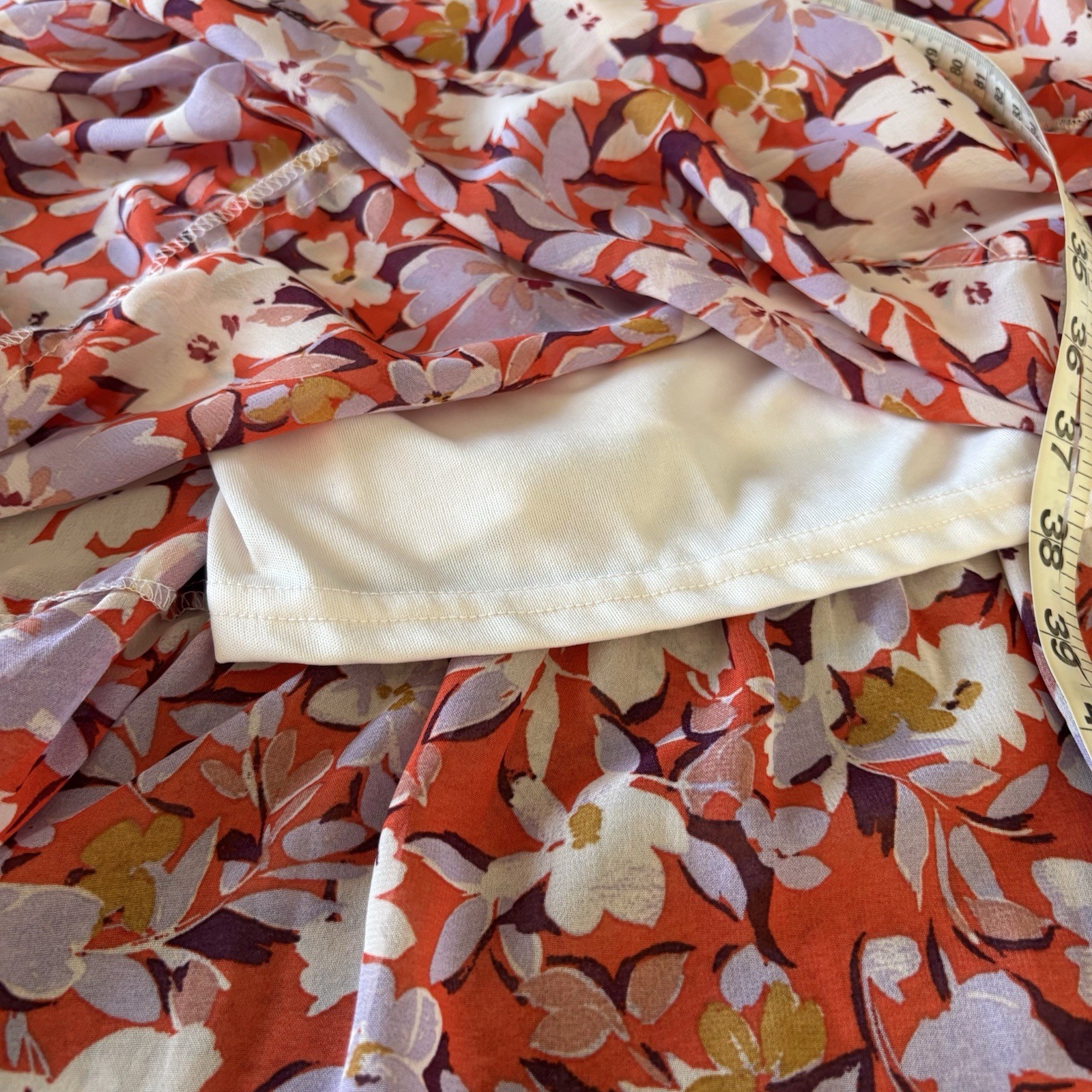 Indigo Rose Sz L Floral Sleeveless Maxi Dress Tiered Lined Tie Front V-Neck