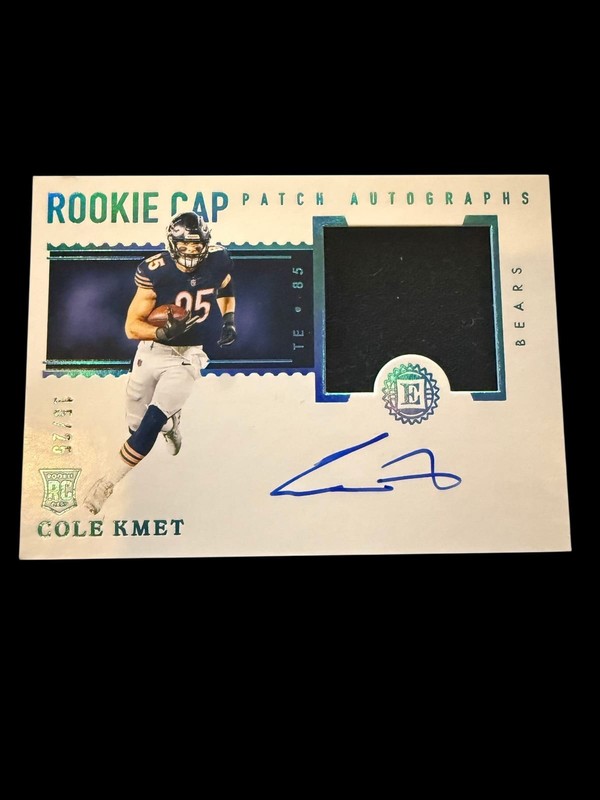 2020 Encased Rookie Cole Kmet Autograph Patch 15/25 Bears Auto Football