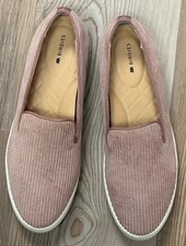 Birdies Sneaker Womens Carnation Pink Corduroy Slip On Shoes The Swift Size 8