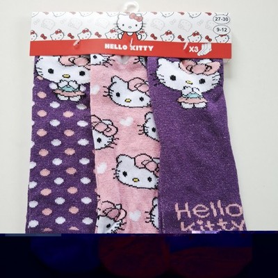 Hello Kitty Socken Strümpfe 3er Set Baumwolle Gr. 31-34 Kinder Mädchen Neu