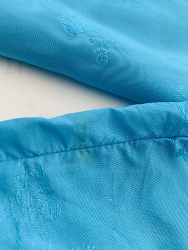 Satin Embroidered Blue Robe Colorful Dragon Size Medium No Belt Minor Flaw - Picture 13 of 15