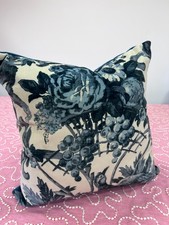 Linwood Monkey Puzzle Blue Velvet Luxury Cushion Cover 18"/45cm New