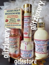 5pcs Golden Face set: lotion, serum, soap, face cream body oil