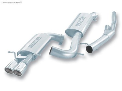 Borla Edelstahl Komplettanlage ab Kat Ø76mm-System Audi S4 B5 quattro 2x80mm