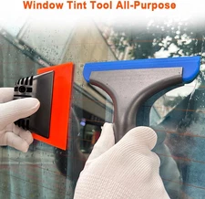 6" Small Silicone Squeegee 5-inch Handy Small Rubber Window Shower Squeegee A...