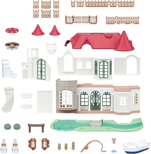 Sylvanian Families Una casa con tetto rosso e sala da pranzo e auto d'epoca 2025 PSL - Foto 9 di 10