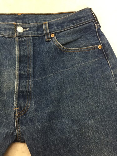 VTG Levis 501XX jeans mens 36 38 blue medium pockets - Picture 4 of 15