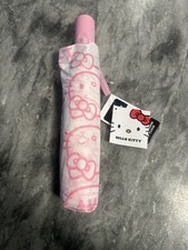 NWT Sanrio Hello Kitty Umbrella White  Pink