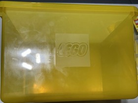 LEGO 4094 And 4096 Yellow Large storage Box,  Sorting Tray And Lid - NEW 2014