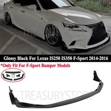 For Lexus IS250 350 F-Sport 2014-2016 AR Style Glossy Black Front Bumper Lip Kit