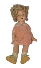 VINTAGE COMPOSITION IDEAL SHIRLEY TEMPLE DOLL 20" EXC. 111.11