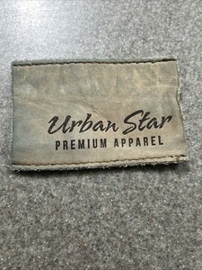 Urban Star ⭐️ Brand Weathered Patch Leather Logo Sew On Unique