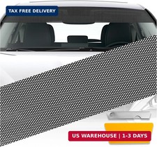 1 Ft 48" Front Windshield Tint Strip,One-Way Perforated Sun Strip for Car Windsh