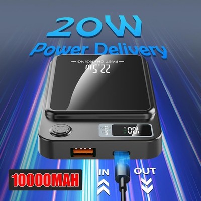 22W Magnetische Powerbank 10000mAh MagSafe Wireless Charger Für iPhone 14 13 12