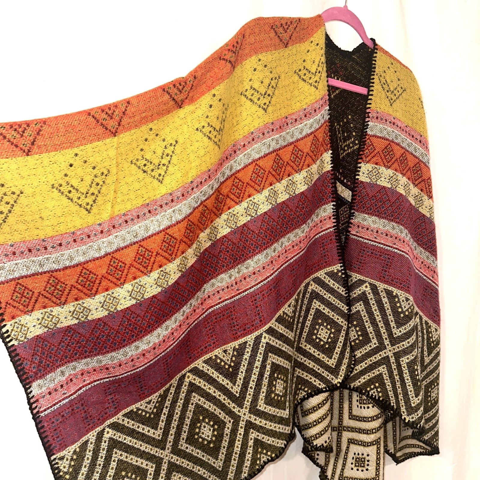 Aztec Multicolor Geometric Pattern Reversible Wom… - image 7