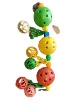 BIRD TOY For Small / Medium Birds Hanging Balls Chains Trinkets Stimulating Fun