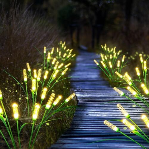 Solar Garden Lights Stake Lights Outdoor Waterproof Pathway Decor Yards 2PCS - Picture 4 of 15