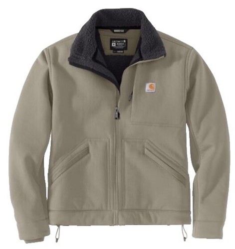 VTG 90s Men's Carhartt Cement Gray Aztec Hooded Jacket J78 Size XL