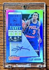 2018-19 Panini Contenders ALLEN IVERSON #12/25 Historic The Finals Ticket Auto