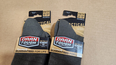 2 Pairs of Darn Tough T3005 Mid-Calf Lightweight Tactical Cushion
