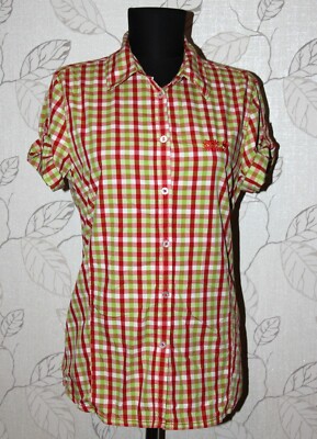 Jack Wolfskin womens active wear shirt Size EU S / UK 10 Short Sleeve