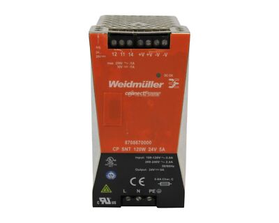 WEIDMULLER CONNECT POWER 8708670000 POWER SUPPLY CP SNT 120W 24V 5A
