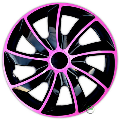 Radkappen Radzierblenden 14 Zoll Pink-Quad 4Er Set