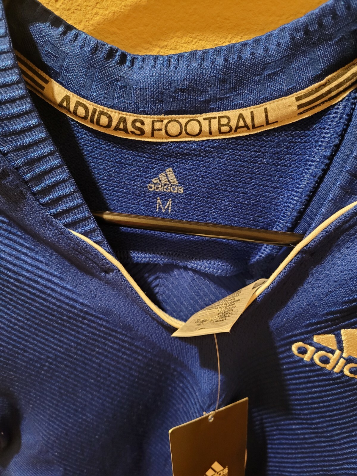 adidas Primeknit A1 Football Jersey Size M Medium Royal Blue White