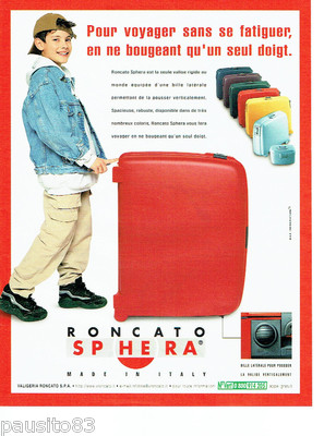 ADVERTISING ADVERTISING 026 1999 Roncato Hard Suitcases Sphera
