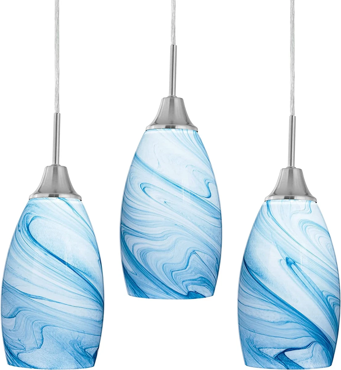 Blue glass shade deals
