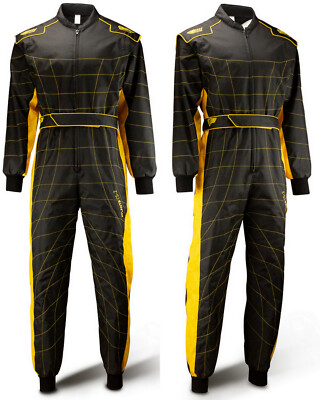 Cordura Atlanta CS-2 Overall -Speed - Hochwertiger Kartoverall  schwarz/gelb