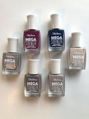 Sally Hansen Nail Color Polish Mega Strength 0.4 fl oz PICK YOUR SHADE