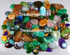 10 Kg Wholesale Lot Natural All Kind Semi Precious Loose Gemstone Mix Cabochon