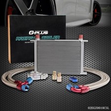 New Universal 25 Row An-10 Aluminum Engine Oil Cooler Filter Adapter Hose Kit