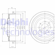 Tambour de frein Renault FUEGO