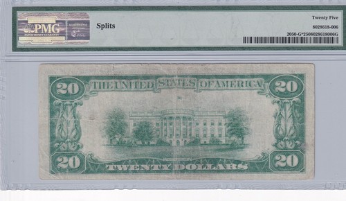 G00054424* 1928 FEDERAL RESERVE NOTE GREEN SEAL STAR NOTE BOOK VALUE $ 425 - Picture 2 of 3