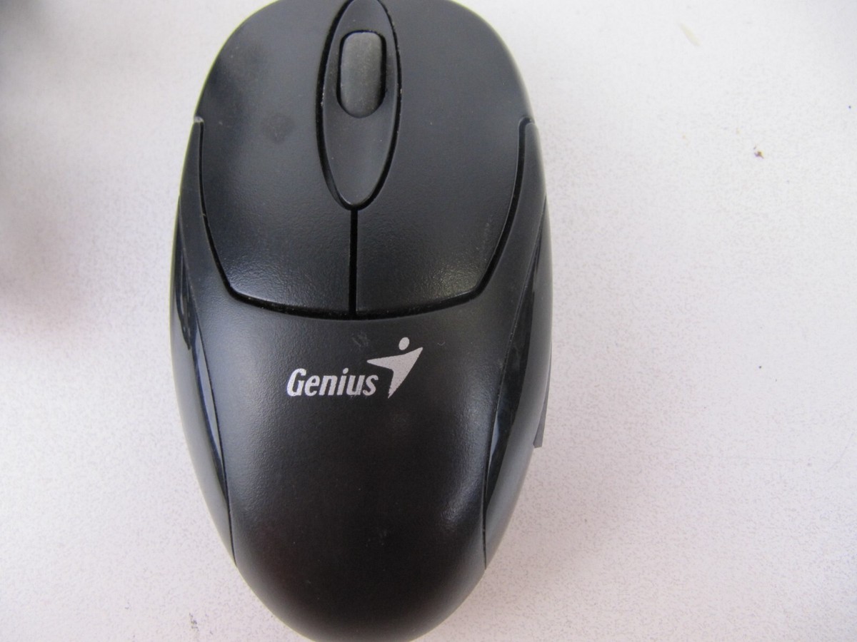 GENIUS USB Optical Mouse Wired Corded Scroll Wheel Genuine Black