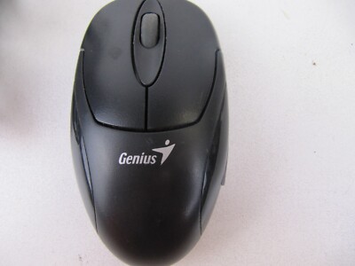 GENIUS USB Optical Mouse Wired Corded Scroll Wheel Genuine Black