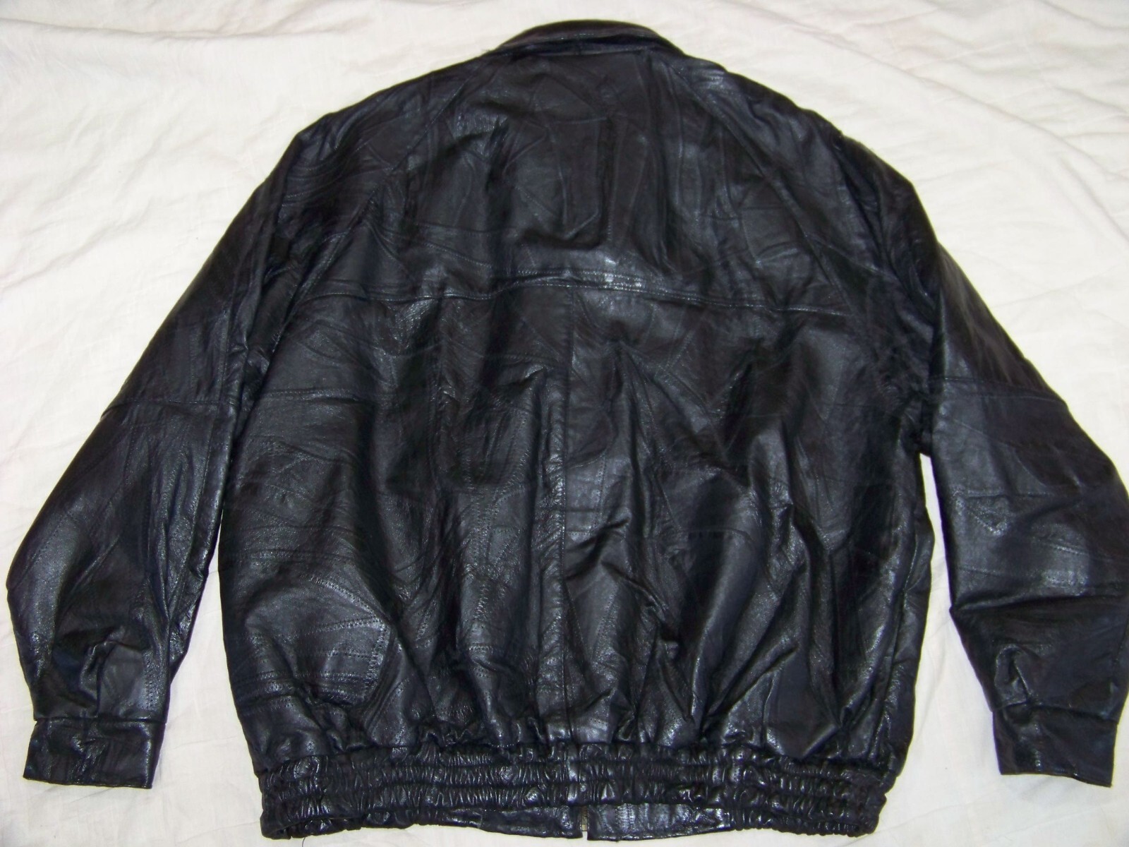 Men's Explorer Black Patchwork Leather Jacket - S… - image 11